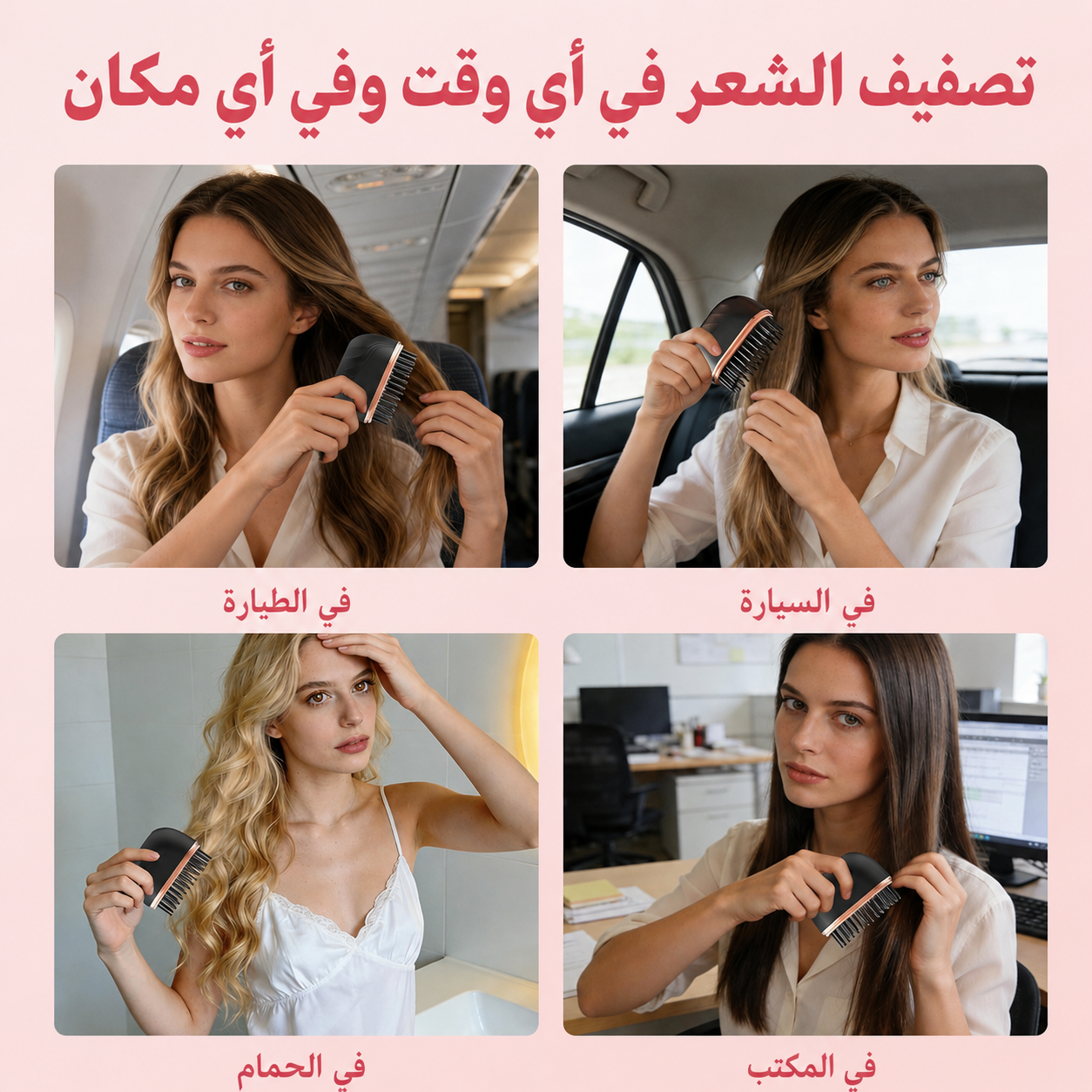 فرشاة تسريح الشعر اللاسلكية