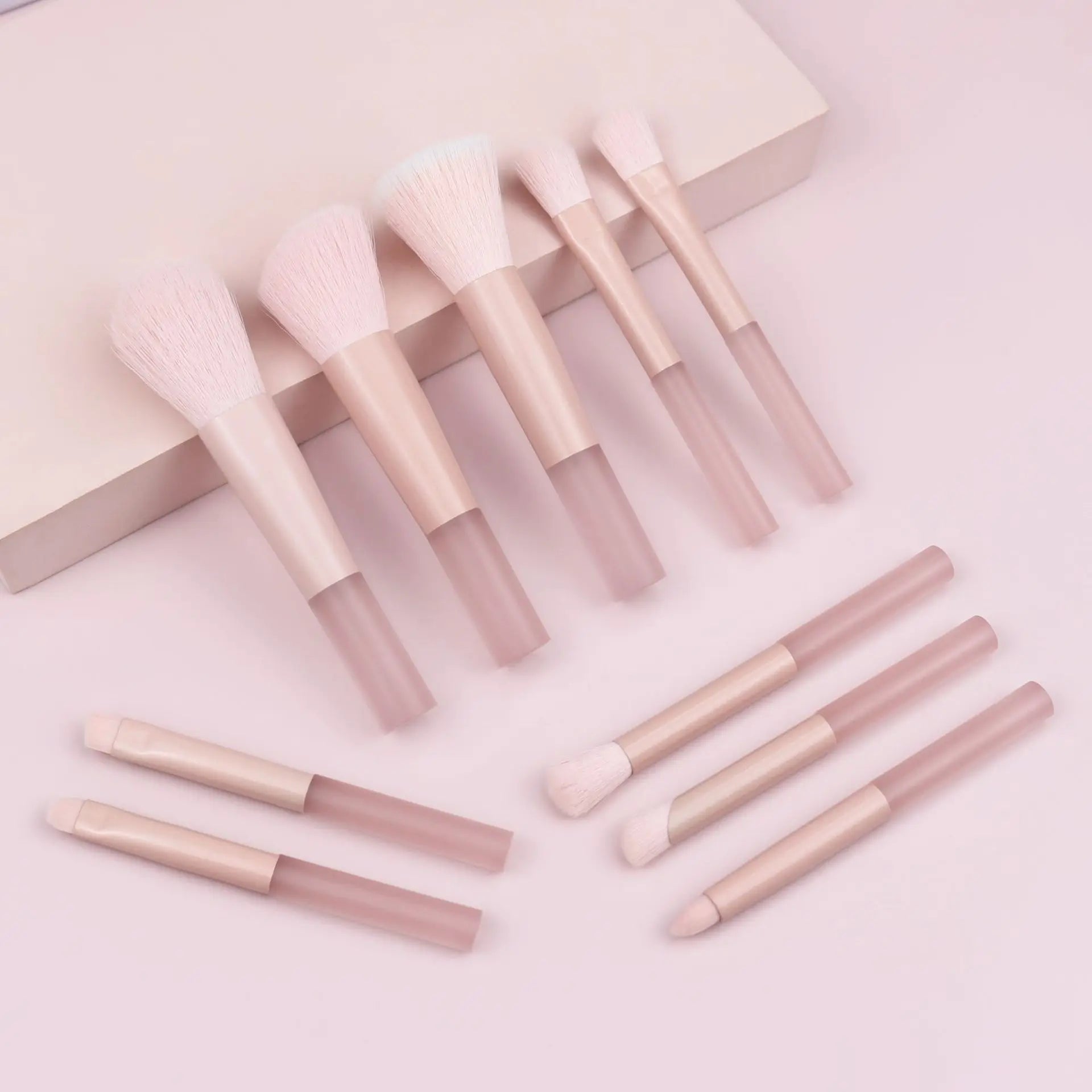 Mini Fluffy Brush Collection — 10-Piece Set