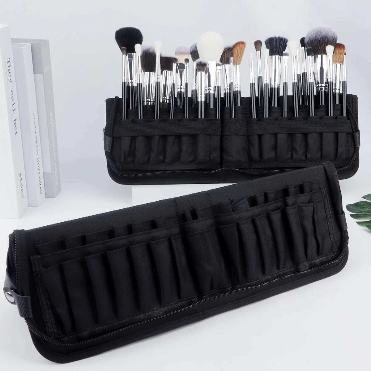Pro Brush Roll Organizer — 14/23/29 Slots