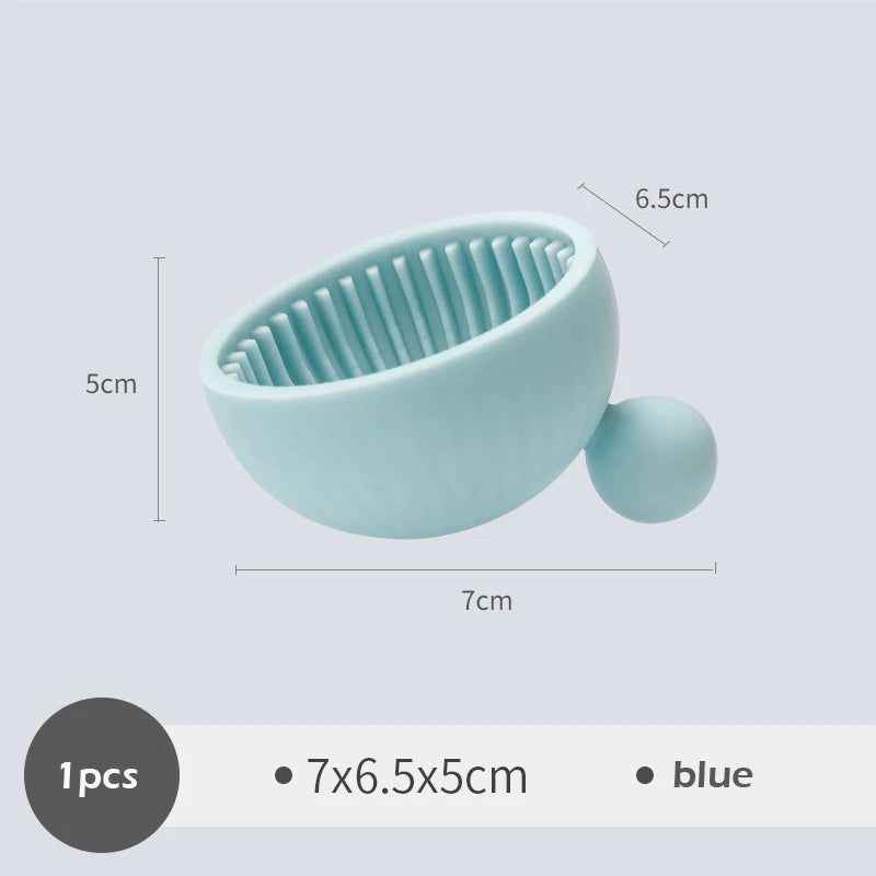 Silicone Brush Cleaning Cup with Handle