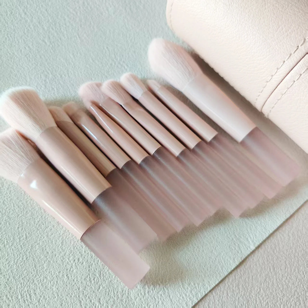 Mini Fluffy Brush Collection — 10-Piece Set