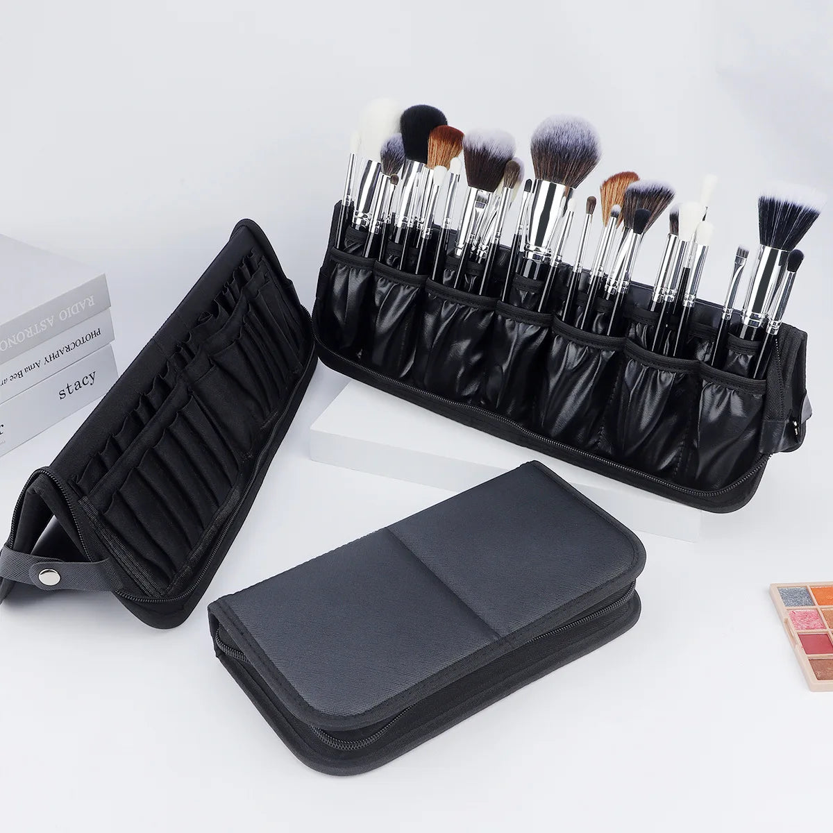Pro Brush Roll Organizer — 14/23/29 Slots