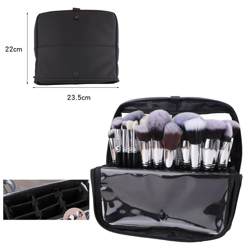 Pro Brush Roll Organizer — 14/23/29 Slots