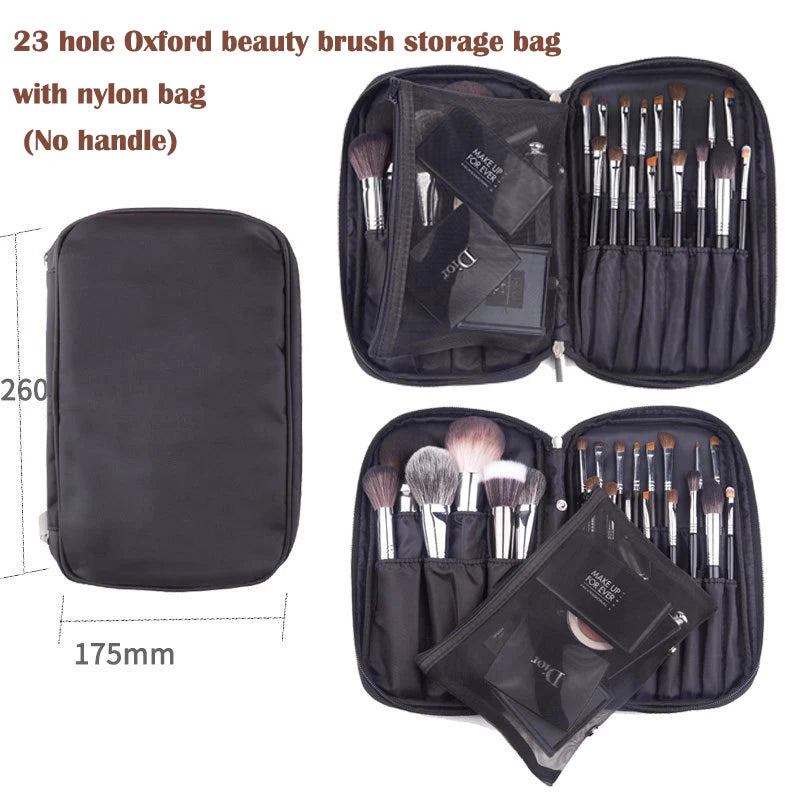 Pro Brush Roll Organizer — 14/23/29 Slots