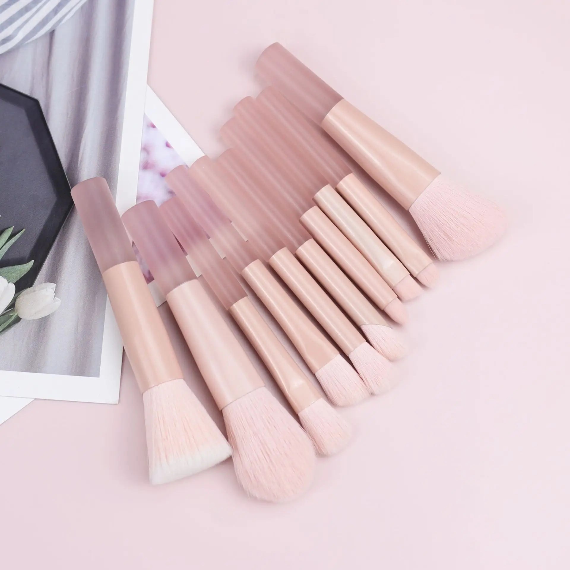 Mini Fluffy Brush Collection — 10-Piece Set