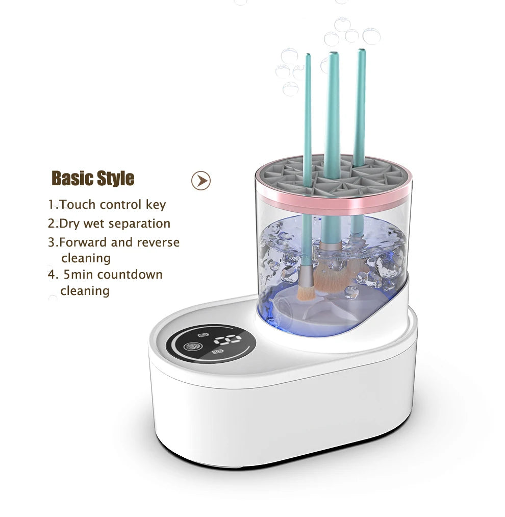 3-in-1 Electric Brush Cleaner & Dryer Machine