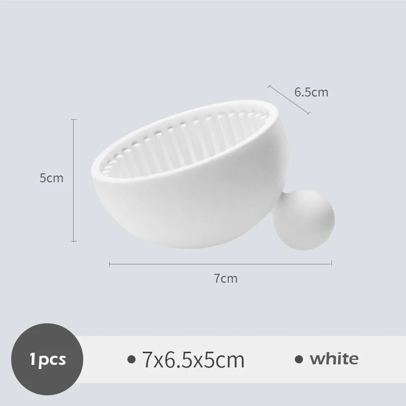 Silicone Brush Cleaning Cup with Handle